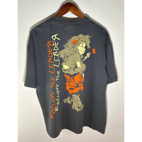 Korn "Follow The Leader" Vintage Reprint Single Stitch Giant Tag T-shirt - Picture 3 of 6